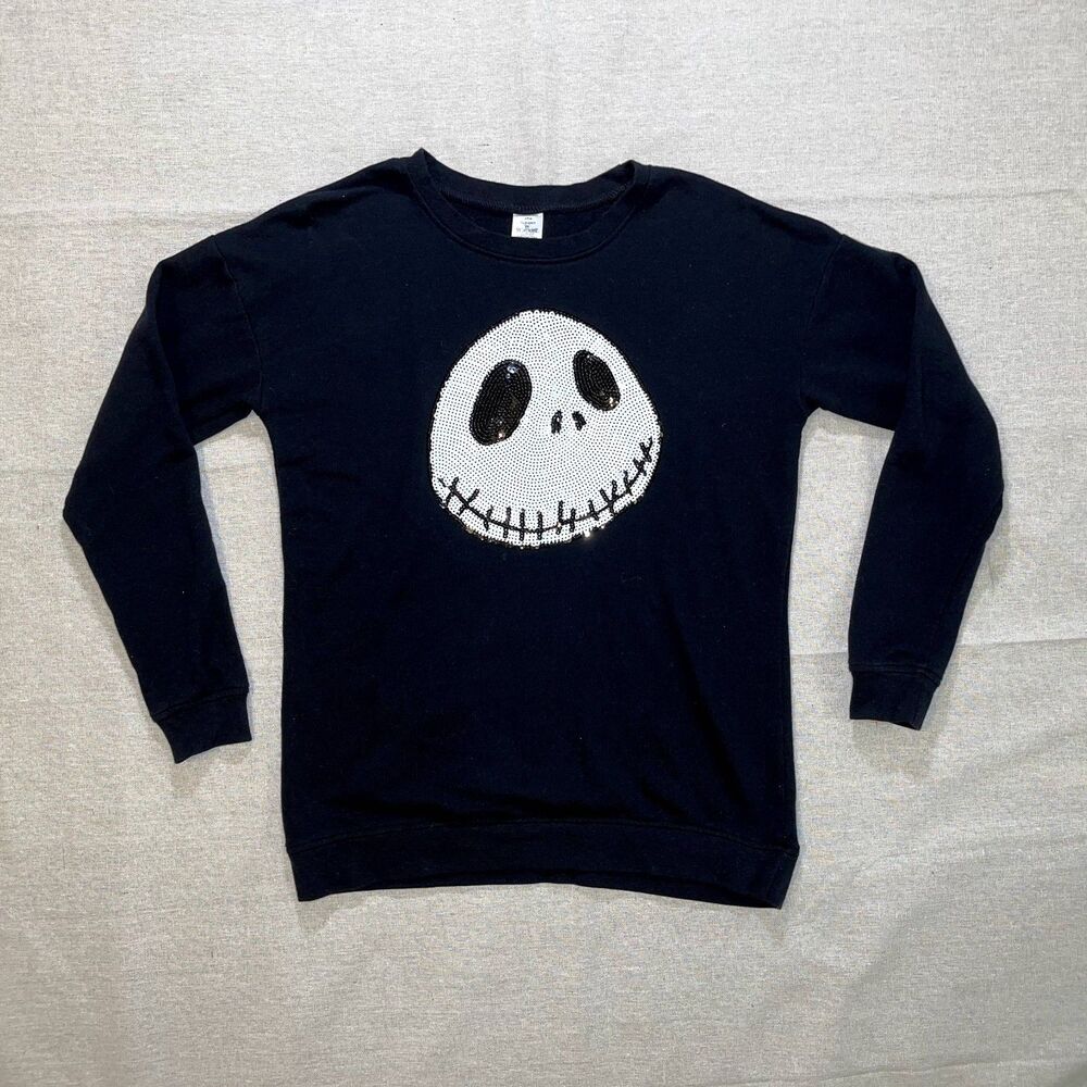 The Nightmare Before Christmas Jack Skellington Sequin Sweatshirt | Small